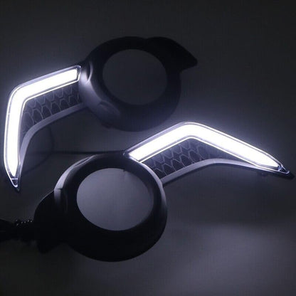 ya 4 8.8 for Toyota 4Runner 2014-2024 White LED Fog Light DRL Daytime Running Light 