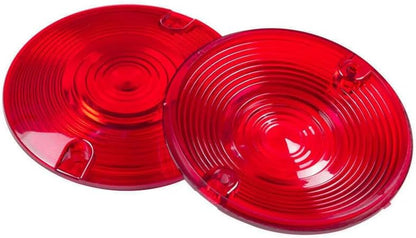 ya 4 8.14 Red Turn Signal Light Lens Covers Fit for Harley Touring Electra Glide Road King