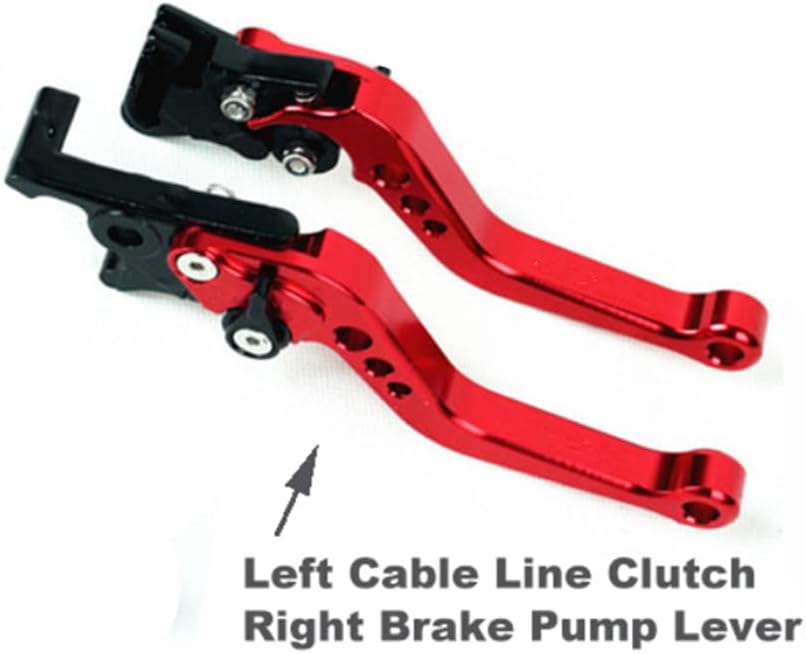 ya 7 8.24 baidi Red 2pcs Motorcycle handlebar Brake Master Cylinder Clutch Lever Adjustable