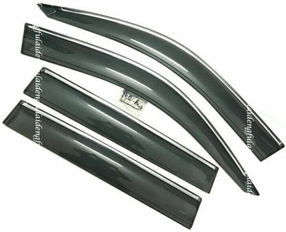 ya 6 8.24 baidi for Toyota Prado 2003-2009 W/Chrome Window Visor Rain Sun Shield Deflector Cover
