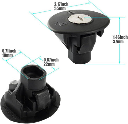 ya 5 8.10 8U5Z9C268B Locking Gas Tank Connector Cover for Ford for Lincoln with 2-Button New