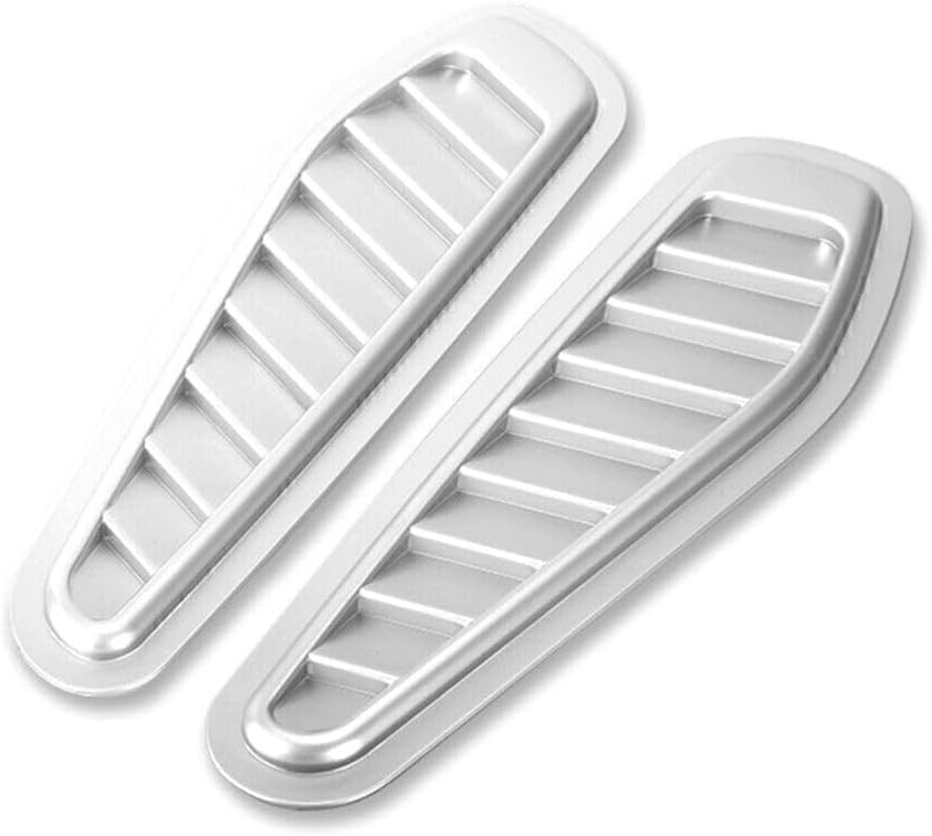 ya 12 10.8 zhengce Universal Silver Decorative Air Flow Intake Decor Hood Scoop Vent Bonnet Co