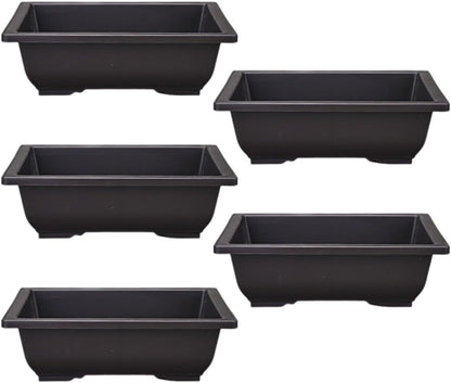 ya 26 10.21 baidi 5 Pcs Bonsai Pots tangular Flower Flowerpot Succulent Planter