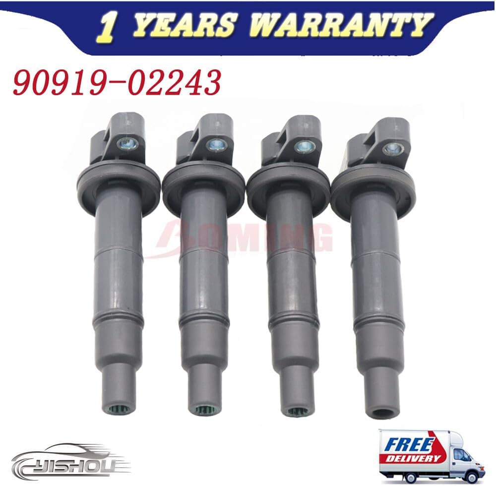 ya 9 10.24 4x Ignition Coils for Toyota for Camry for Lexus for Scion for RAV4 Highlander Solara 9091902243