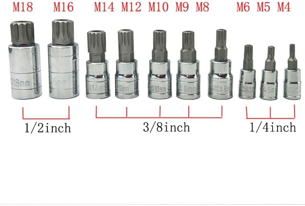ya 14 9.20 baidi Grade Socket Tool Set of Ten Pieces Suitable for Wrenches