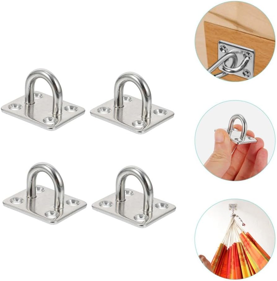 ya 26 10.21 baidi 4 Pcs Stainless Steel Hook U-Shaped Hooks for Ceiling Hanging Heavy Duty