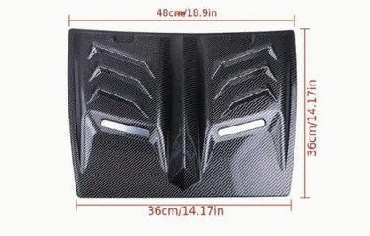 ya 4 8.24 baidi for for Ford F-150 F-250 Air Flow Intake Hood Scoop Vent Bonnet Cover Gloss Black