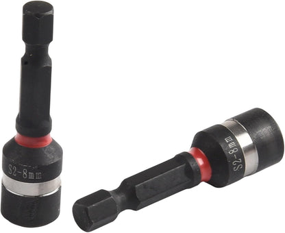 ya 14 9.20 baidi Magnetic Nut Socket Bit Set for Power Drills 5 Hex Shank Drivers and Adapters-1