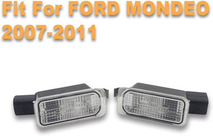 ya 4 8.14 2X Rear Number License Plate Lights (With Bulb Holder) For Mondeo Mk4 2007-2010