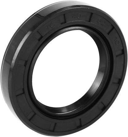 ya 4 8.8.2 40mm x 62mm x 10mm Black Rubber Cover Double Lip TC Oil Shaft Seal