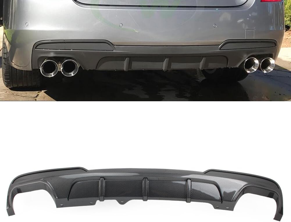 ya 2 8.15 Rear Bumper Diffuser s Lip for BMW 5 Series F10 M Sport 2011-16 12 Carbon