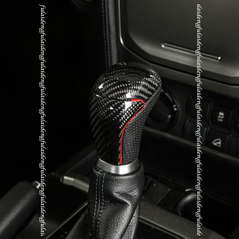 ya 11 9.14 baidifor Toyota Prado 18-21 Rear Carbon Fiber Gear Shift Knob Shifter Lever Handle 1x