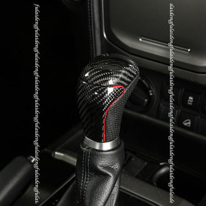 ya 11 9.14 baidifor Toyota Prado 18-21 Rear Carbon Fiber Gear Shift Knob Shifter Lever Handle 1x
