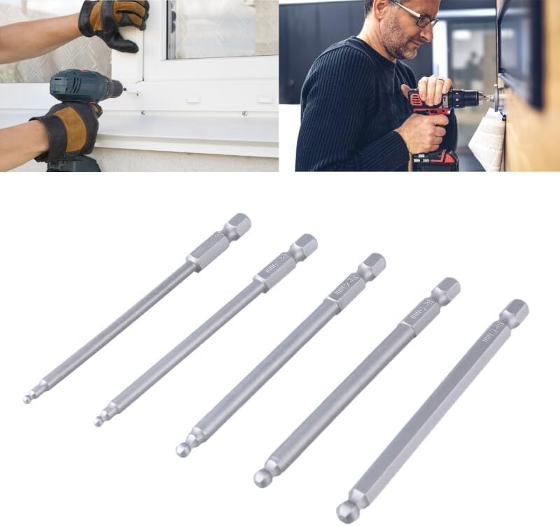 ya 26 10.21 baidi 5pcs Ballhead End Screwdriver Bit Set Steel 100mm Screwdriver