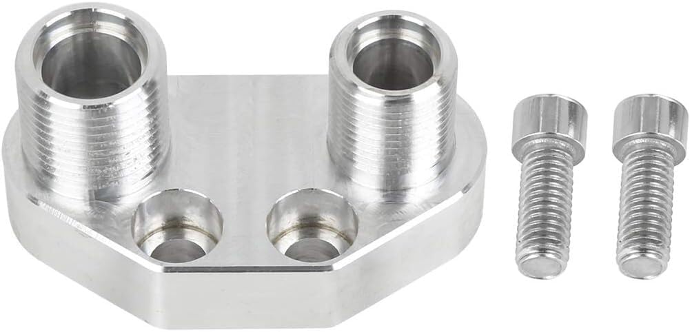 ya 12 10.8 baidi AC Compressor Adapter Fitting for Sanden SD7B10 7176 Aluminum Alloy Silver Tone