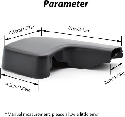 ya 28 10.13 zhengce Pair Front Right Wiper Arm Head Nut Cover Cap for BMW 3 E90 E91 E92 E93 713