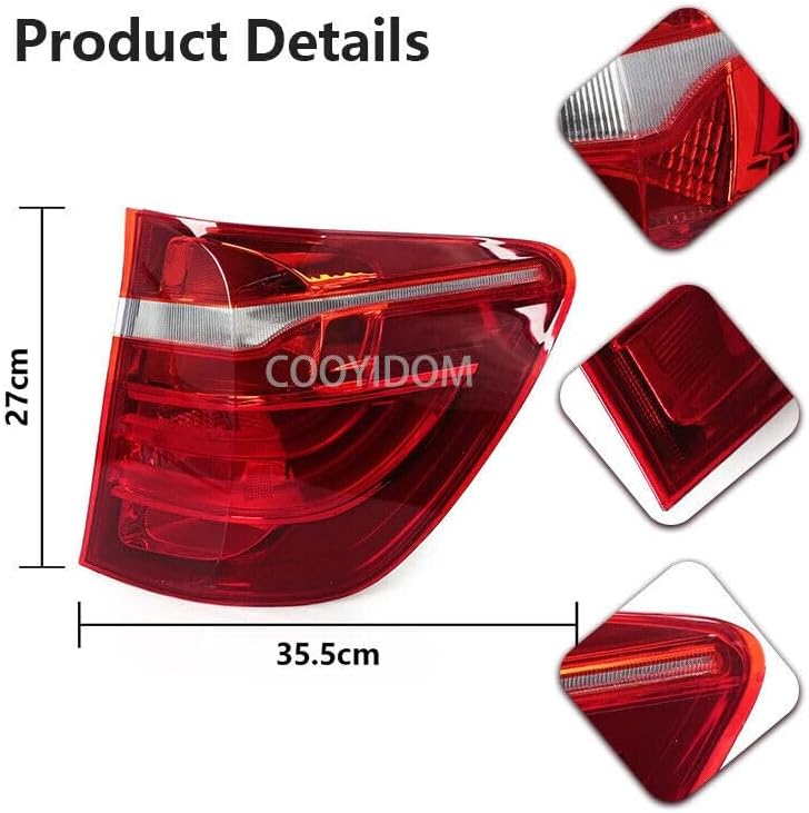 ya 7 8.24 baidi Outer Side LED Tail Light Rear Stop Brake Light Right for BMW X3 F25 2011-2016