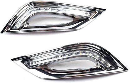 ya 13 9.15 baidi LED DRL Daytime Running Lights Turn Signals Fog Lights for Hyundai Sonata 2