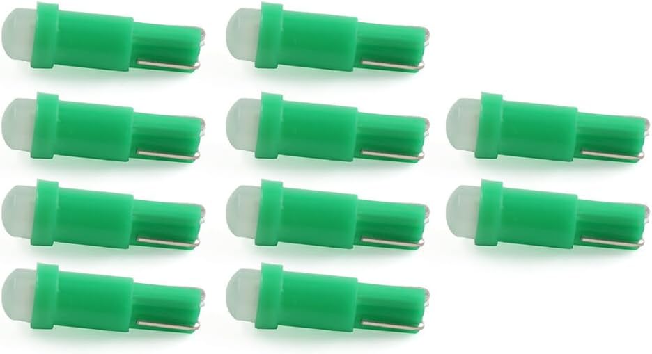 ya 2 8.15 Car Instrument Bulb Green Light Indicator T5 1 SMD Light Lamp Wedge Bulbs