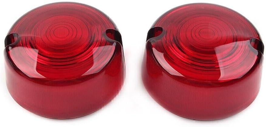 ya 4 8.8.2 Red Turn Signal Lens Cover for Harley Dyna FXD FXR Sportster XLH 883 1200 FXST