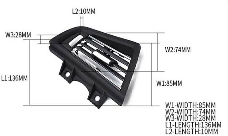ya 4 8.14 Air Conditioning Left Vent Ventilation Panel for BMW 5 Series F18 F11 F10 Black