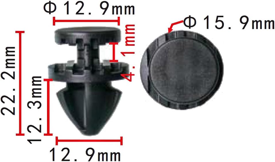 ya 4 8.10 Front Wheel Flare Retainer Clips Quantity 20 DYC500010 for Land Rover Discovery 3 4