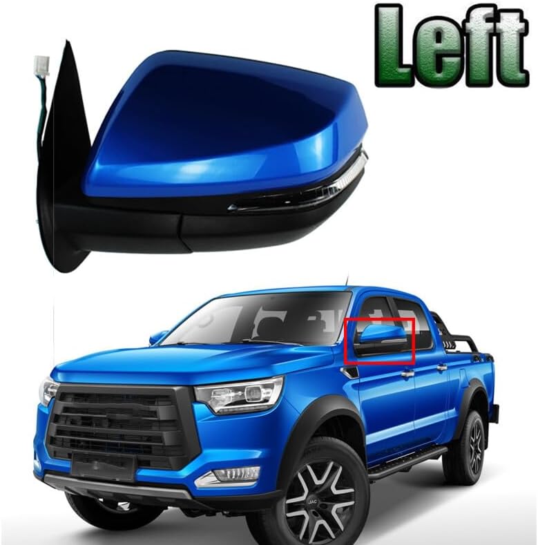 ya 4 8.10 Left For JAC T8 Pickup Side Rear Mirror Assy With Turn Signal Without Camera