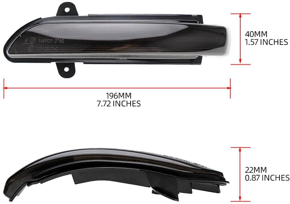 ya 7 8.24 baidi Smoked Dynamic LED Turn Signal Lights/Lights for 2007-2009 for Mercedes E-Class W221 W211