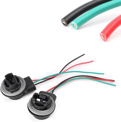 ya 13 9.15 baidi 3157 3057 3155 LED Bulb Brake Light Socket Wiring Harness Wire Adapter