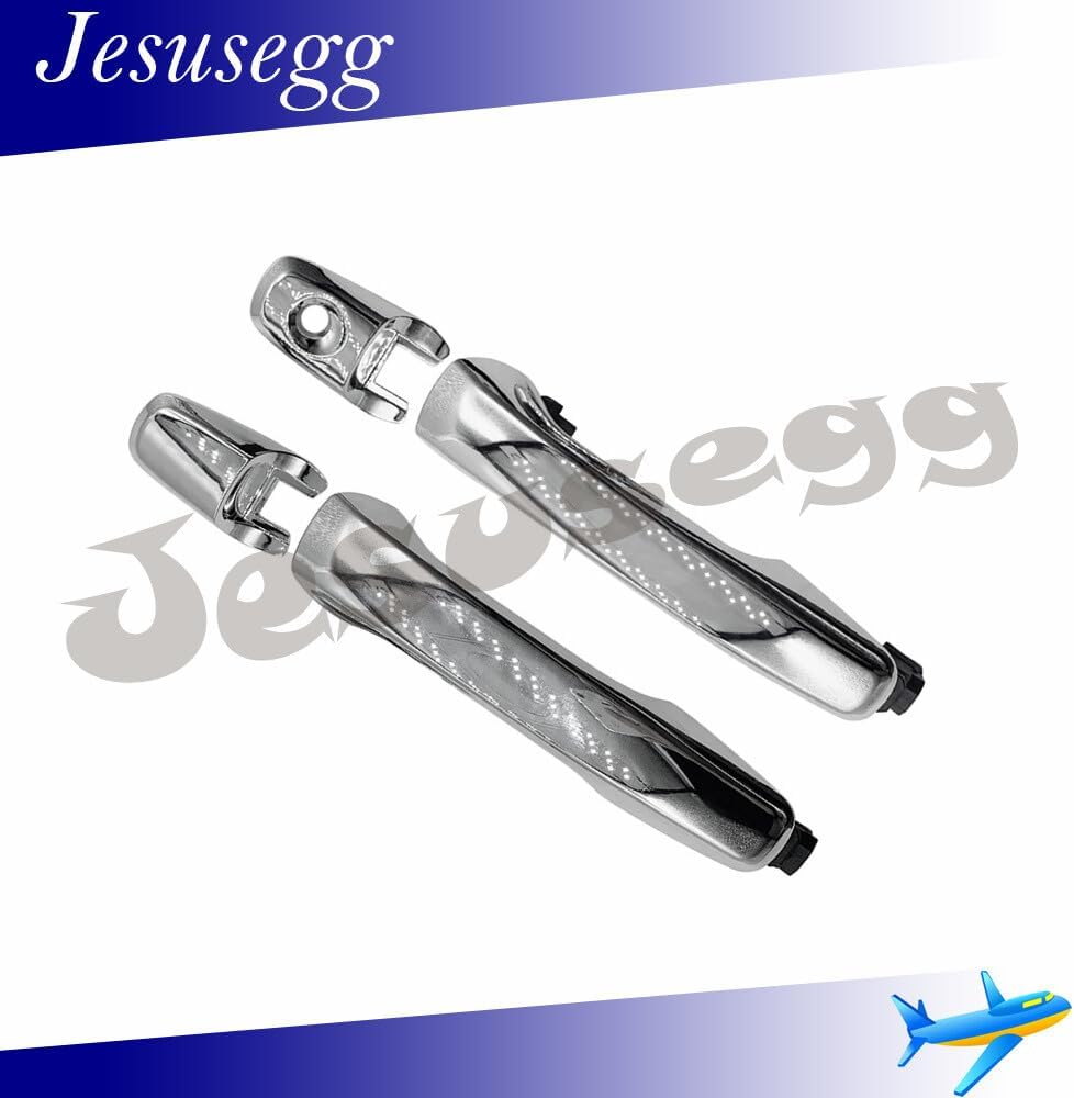 ya 9 10.24 2Pcs Fit for Explorer Edge Exterior Outside Door Handle Chrome Right&Left