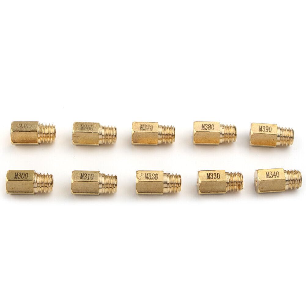 ya 7 8.24 baidi for Mikuni VM TM TMX Carburetor 300-390 Set 350 370 10Pcs Hex Style Main Jet