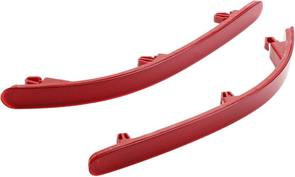 ya 10 9.16 zhengce L+R Pair Rear Bumper Reflector W/ Red Lens No Light for VW Touareg 7L 2002-
