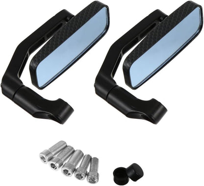 ya 2 8.15 2 Pcs Motorcycle Mirror Aluminum Alloy Rearview Motorbike Wing Mirrors
