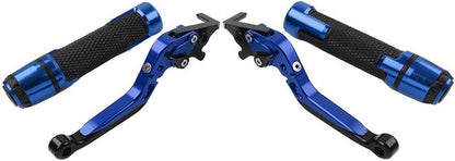 ya 10 9.16 zhengce Folding Extendable Brake Clutch Levers Handlebar Grip Set FIT for Suzuki GS