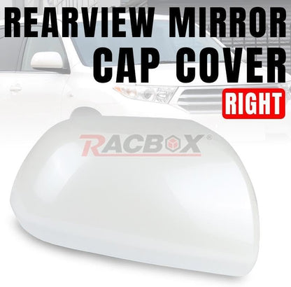 ya 11 9.14 baidiRight Passenger Side Rearview Mirror Cover Cap White For 08-13 for Toyota Highlander