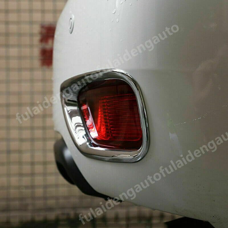 ya 6 8.14 2P Chrome Rear Fog Lamp F for Ram e Trim for Nissan Armada Patrol Y62 2017-2019