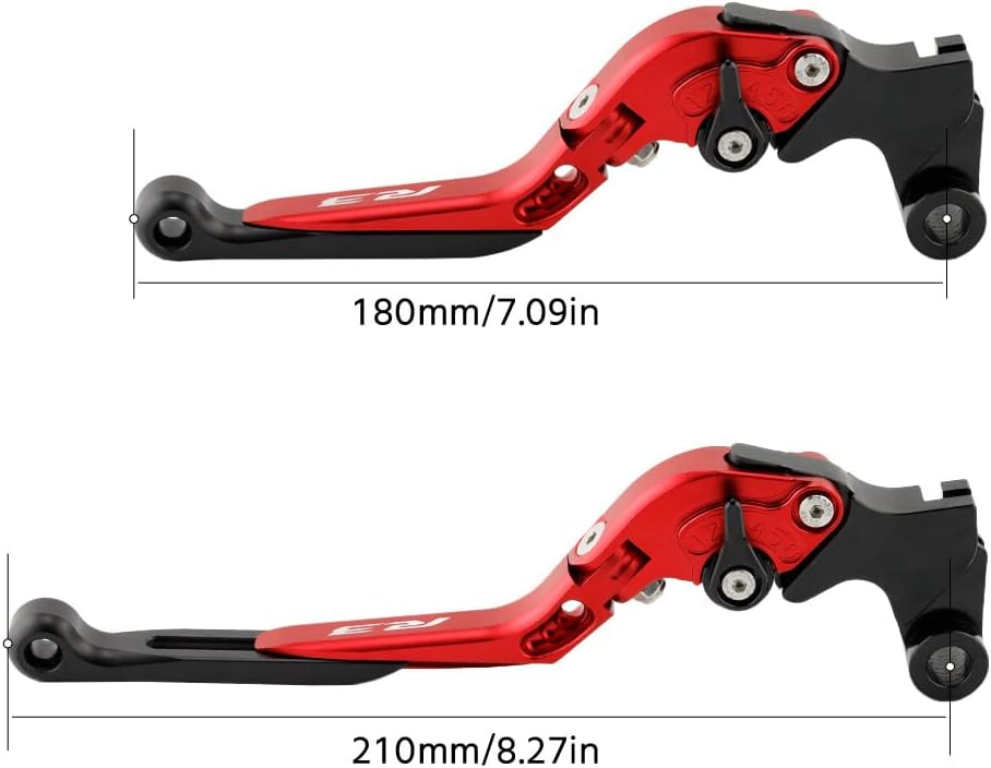 ya 4 8.24 baidi Adjustable Folding Extendable Clutch Brake Lever Kit for Yamaha YZF R3 2015-2024
