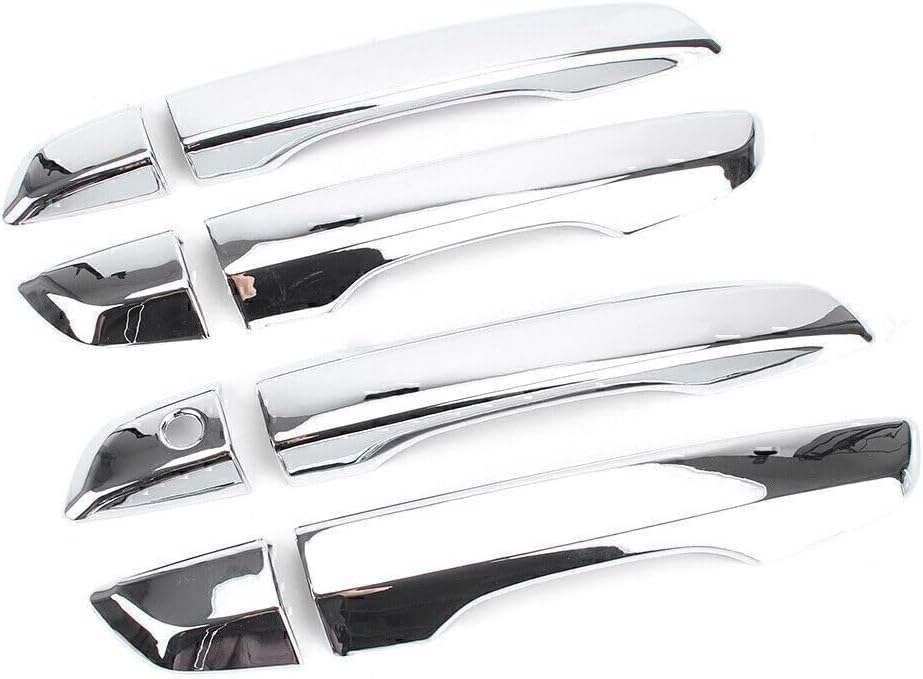 ya 4 8.14 Side Door Handle Catch Trim Cover Fit for Honda for Civic Sedan 2016-2018 Chrome Car