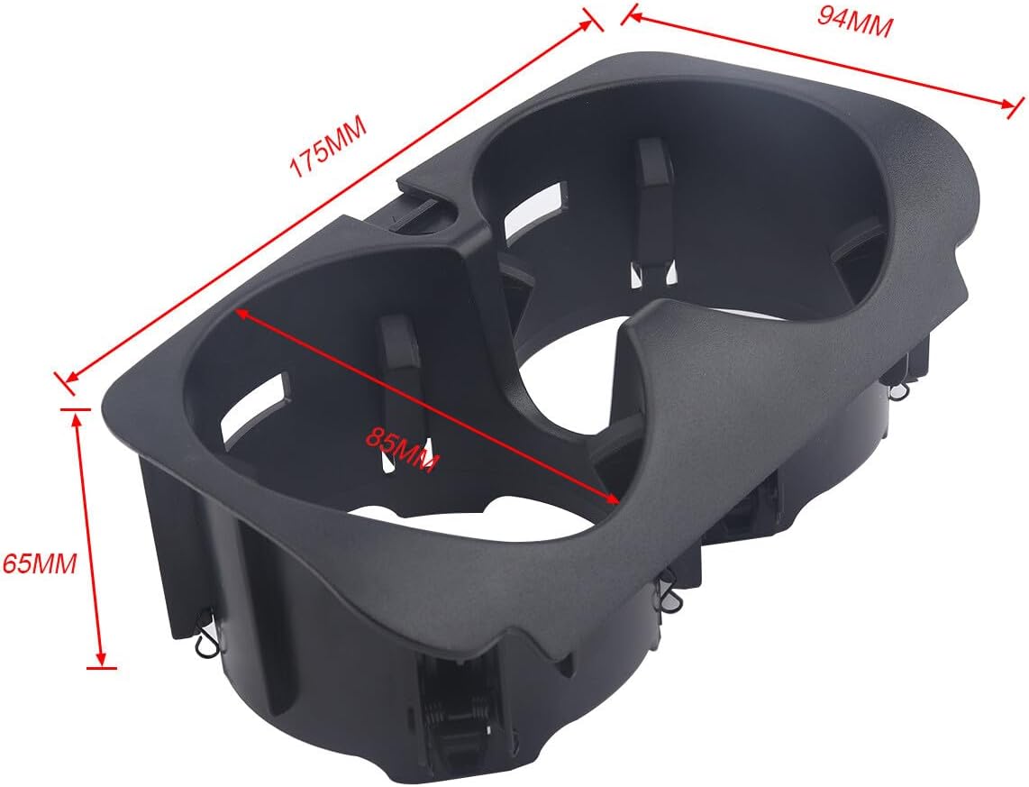 ya 6 8.14 for for Benz W205 C-Class W213 E-Class W253 Center Console Drinks Cup Holder Black