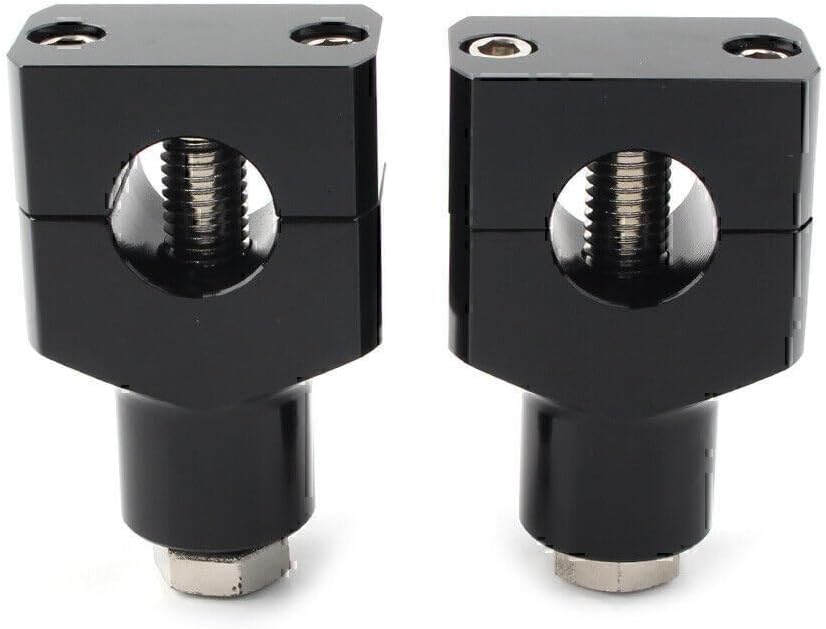 ya 13 9.15 baidi 1 Handlebar Fat Bar Mount Clamps Risers Adaptor Mounts for Harley Fatboy Pair