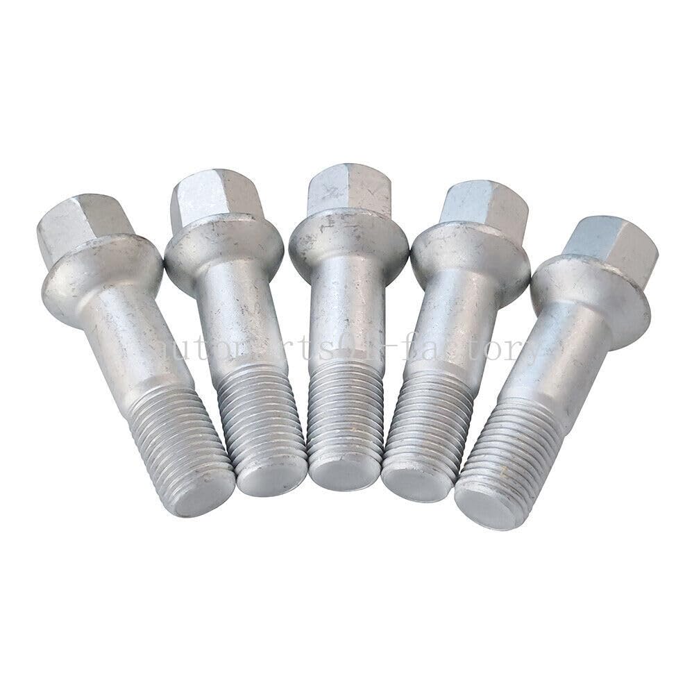 ya 5 8.10 5PCS Wheel Lug Bolts Nuts Kit for Mercedes-Benz W220 W204 W164 W251 0009905307