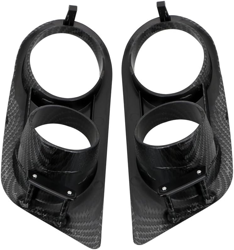 ya 10 9.16 zhengce 2pcs front fog lamp cover for BMW E46 M3 2 door 2001-06 4 door carbon fiber