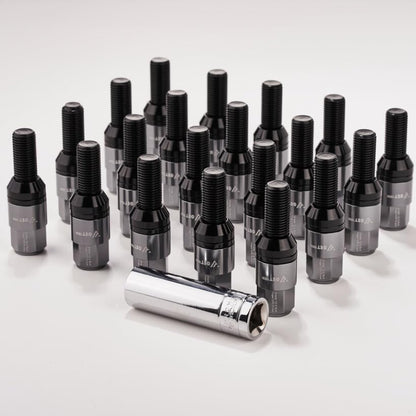 ya 10 9.16 baidi 20x M14x1.5 Wheel Lug Bolt Set 28mm Shank Ball Bolts for Audi for VW for Mercedes-Benz