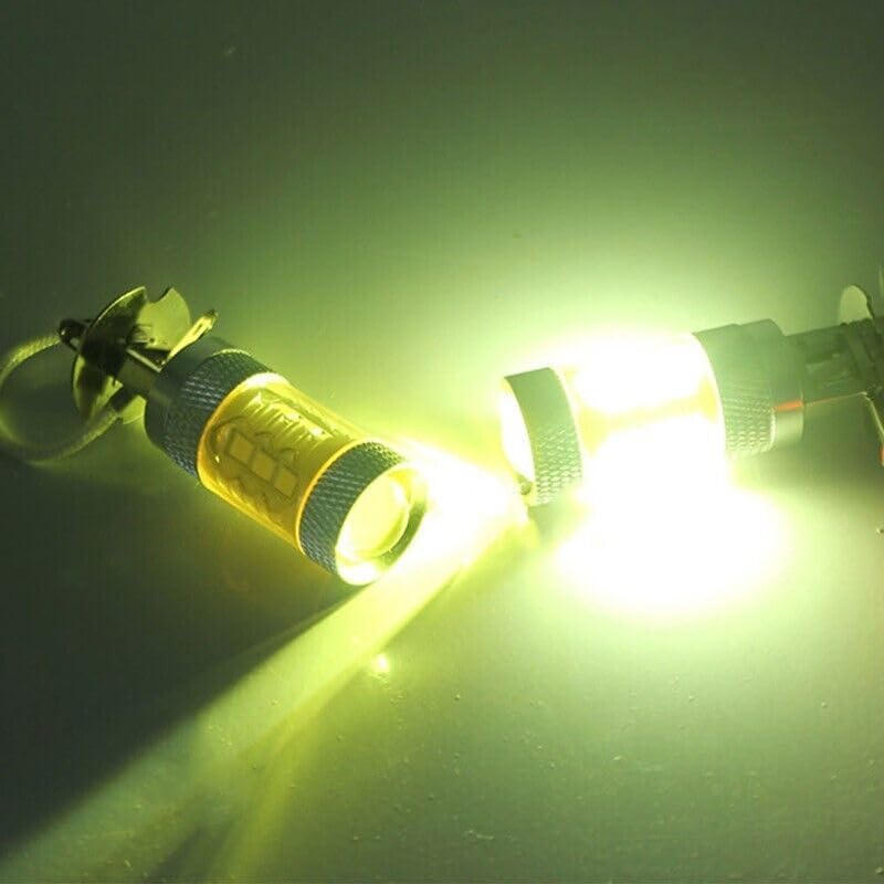 ya 4 8.8 Driving Vehicle Parts Light Kit Fog Pair 16 Led H3 Car Yellow Bulb 80w 