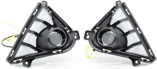 ya 4 8.10 2pcs LED Daytime Running Light w/Turn Signal for Hyundai Accent 2021