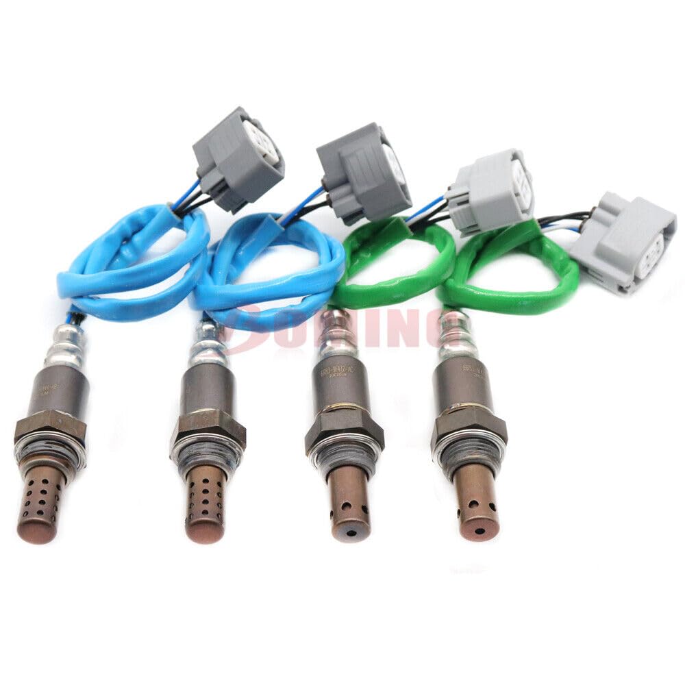 ya 6 8.24 baidi 4X Up+Downstream Oxygen Sensor for Jaguar XJR XJ8 Vanden Plas 4.2L 2005-2007