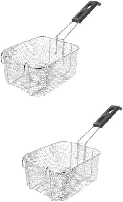 ya 14 9.20 baidi 2 Count Stainless Steel Frying S n Basket Deep Fryer Baskets Only-1