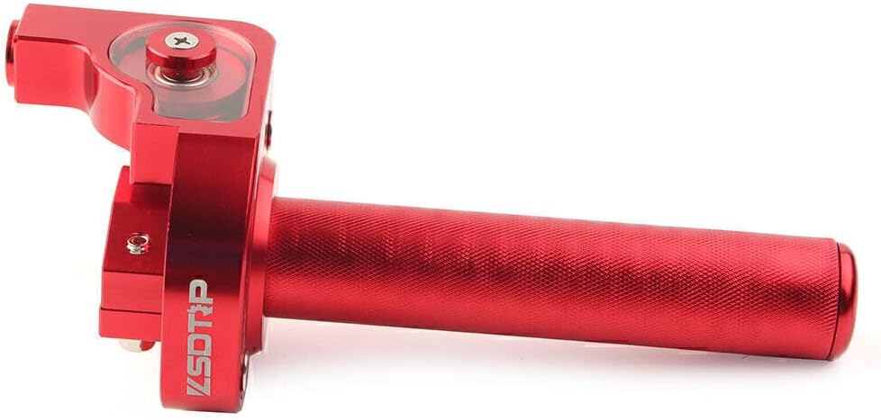 ya 6 8.24 baidi 7/8'' CNC Motorcycle Handlebar Hand Grip Twist Throttle Accelerator Red