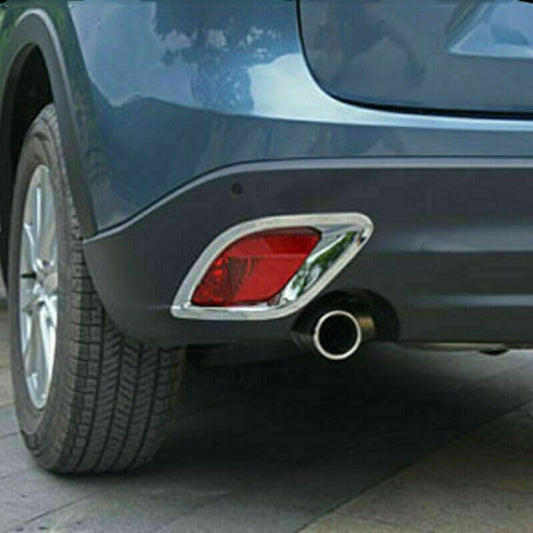 ya 6 8.14 Suitable for Mazda CX-5 CX5 2012-2016 chrome rear fog lamp bumper reflector protective cover f for Ram e