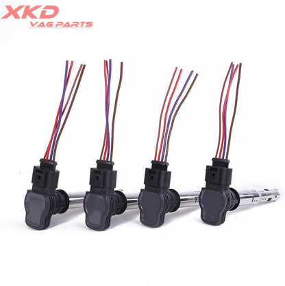 ya 9 10.24 4X Ignition Coil + Plug Kit for VW CC for Golf for JETTA Eos for Passat for Tiguan for Audi for A4 A6